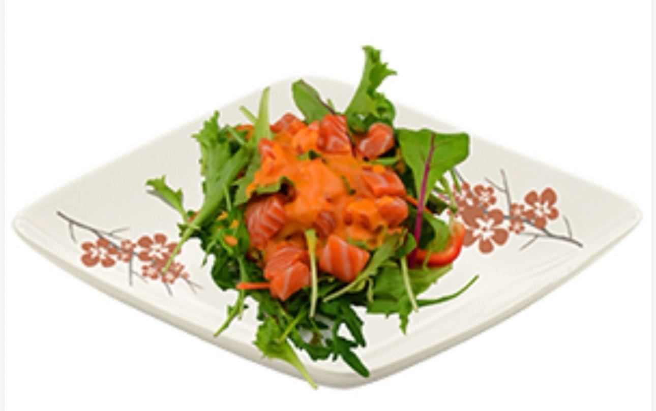 Sake Sashimi Salat